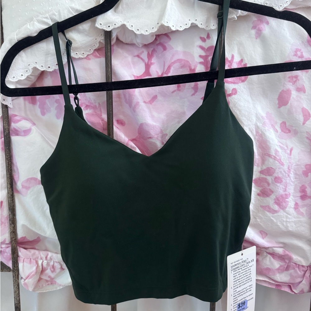 Dark green lululemon align cami size 4